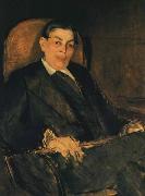 Edouard Manet Portrait of Albert Wolff painting